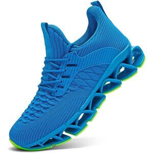 Women's Royal Blue Fashion Blade Tennis Running Walking Lace Up Athletic Shoes